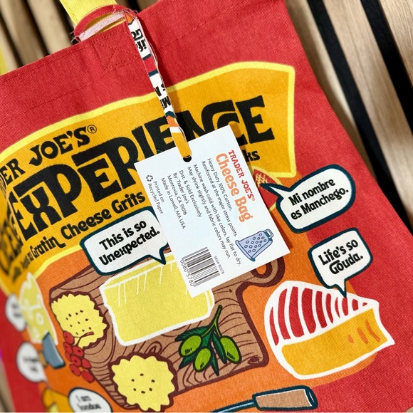 WOW 🔥🧀 Trader Joe's Cheese Experience Tote Bag 100% cotton AUTHENTIC heavy duty - Picture 6 of 11